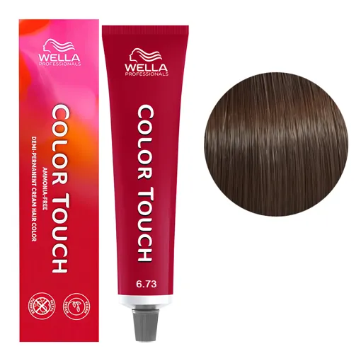 6/73 темний блондин коричнево-золотистий Фарба для тонування волосся без аміаку (Оновлена формула), 60 мл COLOR TOUCH Wella Professionals