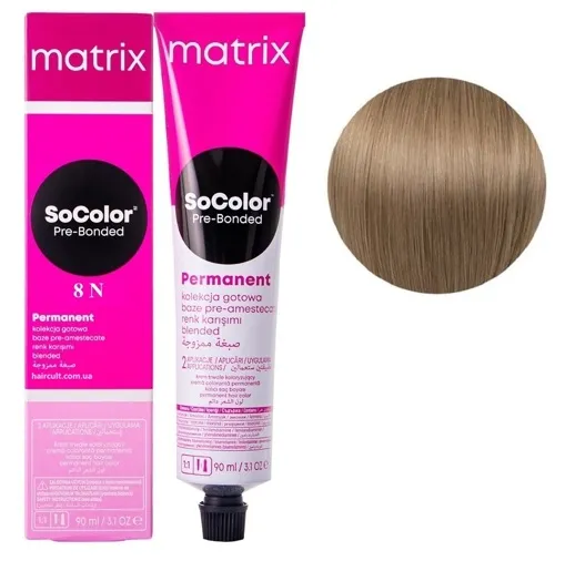 8N світлий блондин натуральний Крем-фарба для волосся, 90 мл SoColor Pre-Bonded MATRIX (оновлений дизайн)
