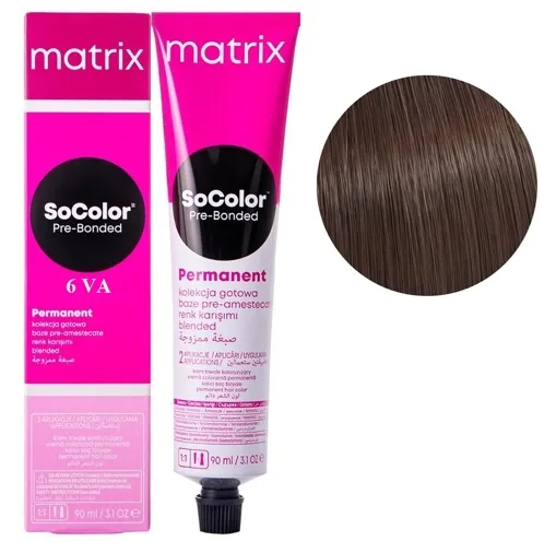 6VA темний блондин фіолетовий попелястий Крем-фарба для волосся, 90 мл SoColor Pre-Bonded MATRIX (оновлений дизайн)