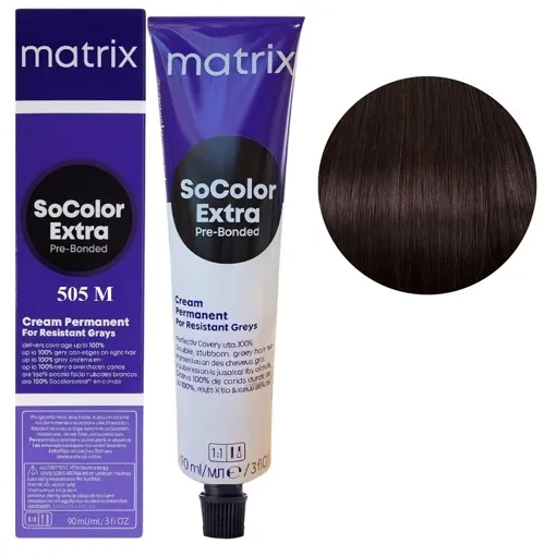 505M світлий шатен мокка Крем-фарба для волосся, 90 мл SoColor EXTRA Pre-Bonded  MATRIX (оновлений дизайн)