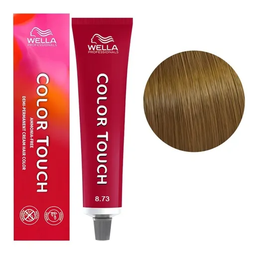 8/73 світлий блондин коричнево-золотистий Фарба для тонування волосся без аміаку (Оновлена формула), 60 мл COLOR TOUCH Wella Professionals