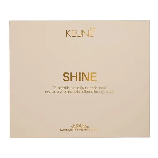 Святковий набір “Блиск” 2025 (шампунь 300мл+кондиціонер 250мл+спрей 75мл) SHINE Gift set Care KEUNE