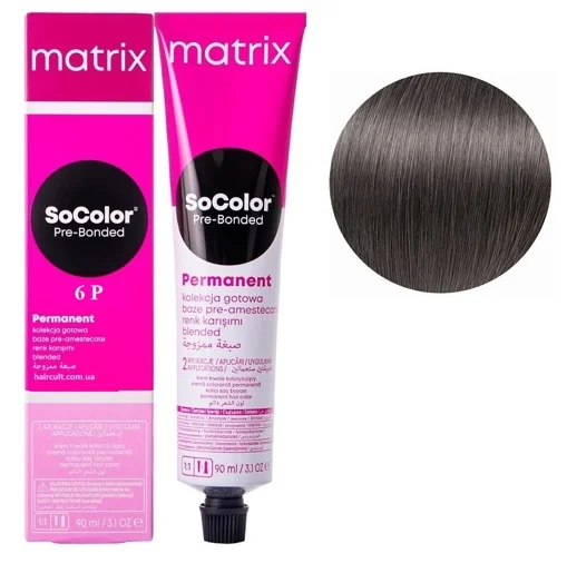 6P темний блондин перлинний  Крем-фарба для волосся, 90 мл SoColor EXTRA Pre-Bonded  MATRIX (оновлений дизайн)