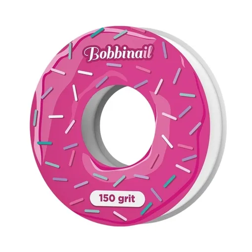 Запасний блок файл-стрічки БІЛИЙ (клейовий) Bobbinail EXPERT 150 грит для пластикової котушки (7 метрів) ATS-150w STALEKS PRO