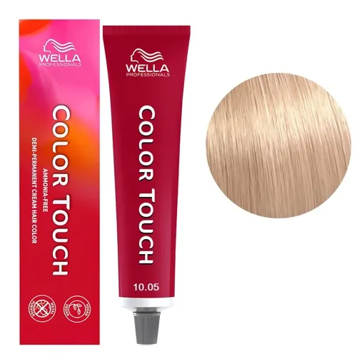 10/05 найсвітліший блондин натурально-махагоновий Фарба для тонування волосся без аміаку (Оновлена формула), 60 мл COLOR TOUCH Wella Professionals