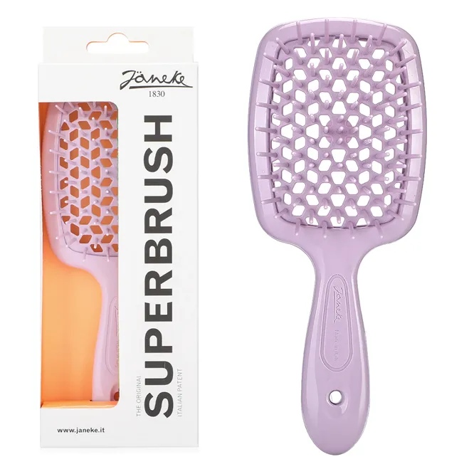 Щітка для волосся продувна ( колір: Пастельно-лавандовий ) SOFT LAVENDER Standart SUPERBRUSH Janeke 