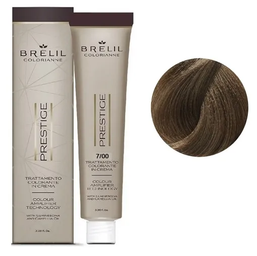 7/00 Крем-фарба для волосся перманентна з низьким вмістом аміаку, 100мл  Colorianne Prestige BRELIL Professional