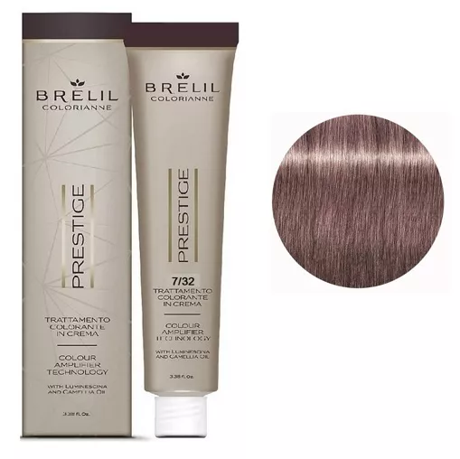 7/32 Крем-фарба для волосся перманентна з низьким вмістом аміаку, 100мл  Colorianne Prestige BRELIL Professional