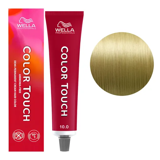 10/0 найсвітліший блондин натуральний Фарба для тонування волосся без аміаку (Оновлена формула), 60 мл COLOR TOUCH Wella Professionals
