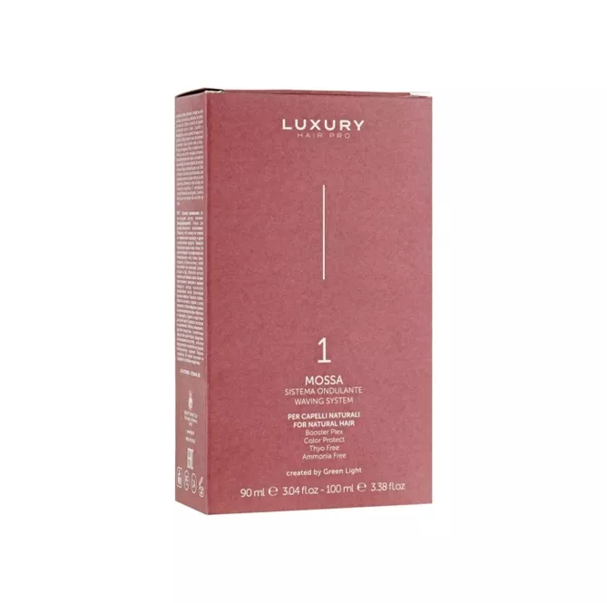 Комплект №1 для біозавивки фарбованого волосся, (90/100 мл)  MOSSA Wavyng System GREEN LIGHT