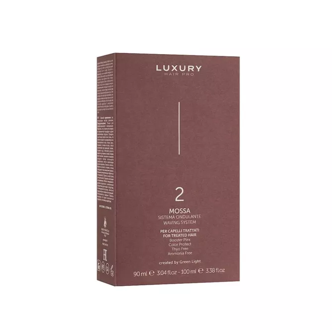 Комплект №2 для біозавивки слабкого, освітленного волосся, (90/100 мл) MOSSA  Wavyng System GREEN LIGHT