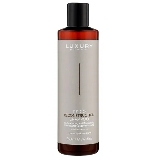 Шампунь для реконструкції волосся  з фітокератином, 250 мл  Reconstruction Shampoo RE-CO LUXURY GREEN LIGHT 