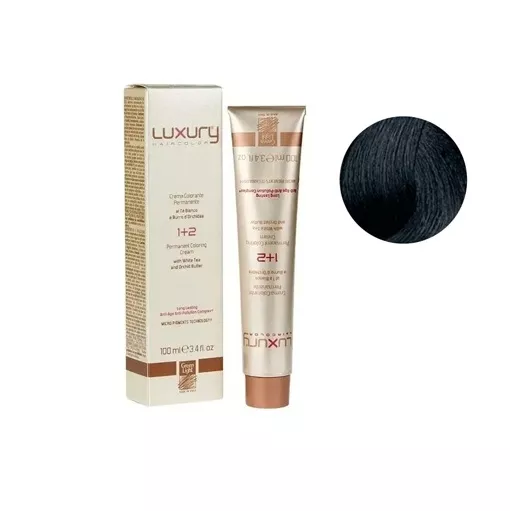 2 Глибокий коричневий Крем-фарба для волосся з білим чаєм та екстрактом орхідеї, 100 мл LUXURY Haircolor GREEN LIGHT 