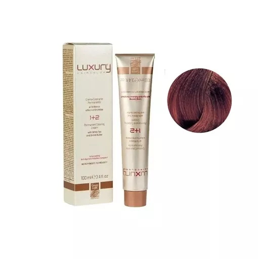 6/4 Темний блондин мідний Крем-фарба для волосся з білим чаєм та екстрактом орхідеї, 100 мл LUXURY Haircolor GREEN LIGHT