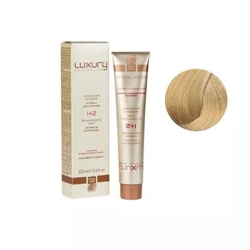 9/03 Дуже світлий блондин натуральний золотистий Крем-фарба для волосся з білим чаєм та екстрактом орхідеї, 100 мл LUXURY Haircolor GREEN LIGHT