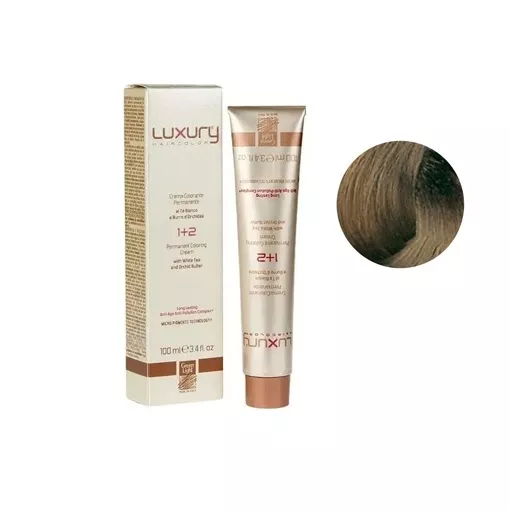 9/11 Дуже світлий блондин попелястий інтенсивний Крем-фарба для волосся з білим чаєм та екстрактом орхідеї, 100 мл LUXURY Haircolor GREEN LIGHT