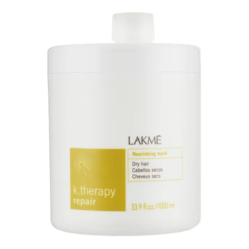 Маска живильна для сухого та пошкодженого волосся, 1000 мл 43443 Nourishing mask Repair K.Therapy LAKME