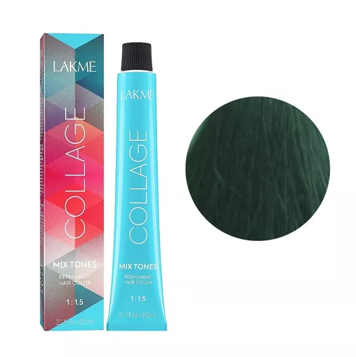 0/10 Зелений MIX  Крем-фарба для волосся стійка, 60 мл Permanent Hair Color COLLAGE LAКME