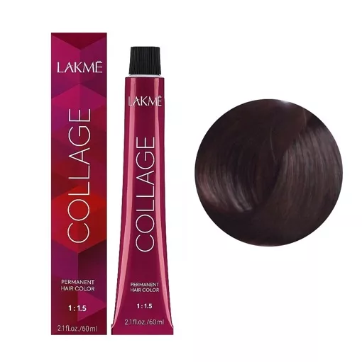 6/55 Темний блондин махагоновий яскравий  Крем-фарба для волосся стійка, 60 мл Permanent Hair Color COLLAGE LAКME