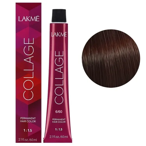6/60 Темний блондин коричневий Крем-фарба для волосся стійка, 60 мл Permanent Hair Color COLLAGE LAКME