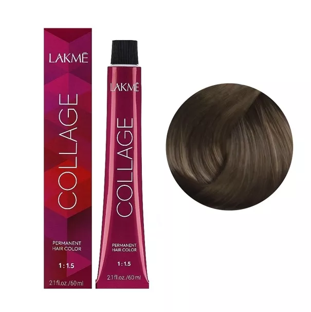 7/36 Середній блондин золотисто-коричневий  Крем-фарба для волосся стійка, 60 мл Permanent Hair Color COLLAGE LAКME