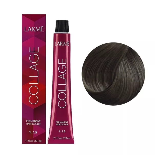 7/60  Середній блондин коричневий  Крем-фарба для волосся стійка, 60 мл Permanent Hair Color COLLAGE LAКME