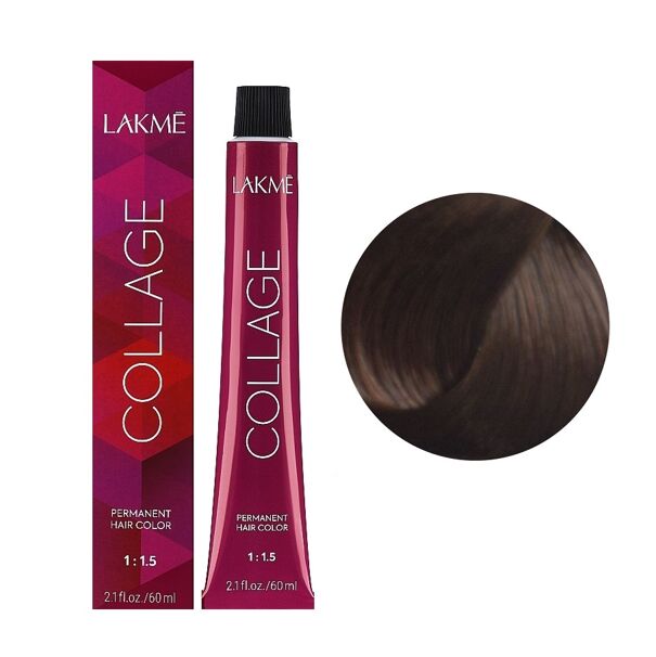 7/65 Середній блондин коричнево-махагоновий  Крем-фарба для волосся стійка, 60 мл Permanent Hair Color COLLAGE LAКME