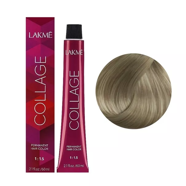 9/60 Дуже світлий блондин коричневий  Крем-фарба для волосся стійка, 60 мл Permanent Hair Color COLLAGE LAКME