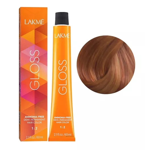 8/40 Світлий блондин мідний Фарба для тонування волосся без аміаку, 60мл Demi-permanent Hair Color GLOSS LAKME