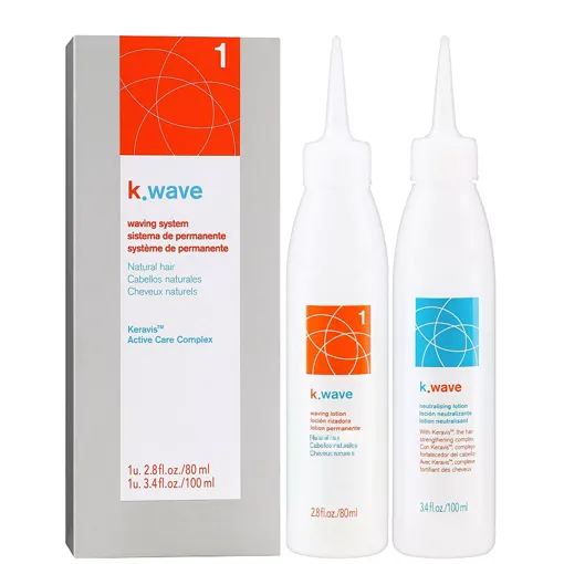 Хімічна завивка двокомпонентна №1 для натурального волосся, 80 мл + 100 мл 48811 Natural hair waving system K.wave &quot;1&quot; LAKME