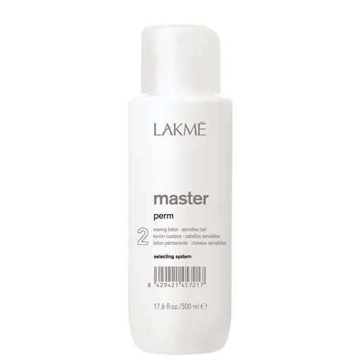 Лосьйон для хімічної завивки №2 фарбованого та слабкого волосся, 500 мл 45721 Sensitive Hair &quot;2&quot; Waving Lotion Master Perm LAKME