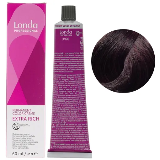 0/66 інтенсивний фіолетовий мікстон Стійка фарба для волосся, 60 мл Permanent Color Londa Professional