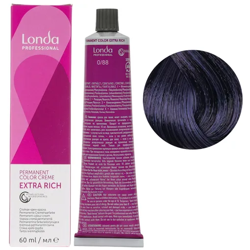 0/88 Інтенсивно-синій мікстон Стійка фарба для волосся, 60 мл Permanent Color Londa Professional