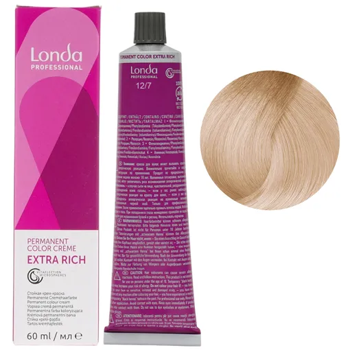 12/7 спеціальний блондин коричневий Стійка фарба для волосся, 60 мл Permanent Color Londa Professional