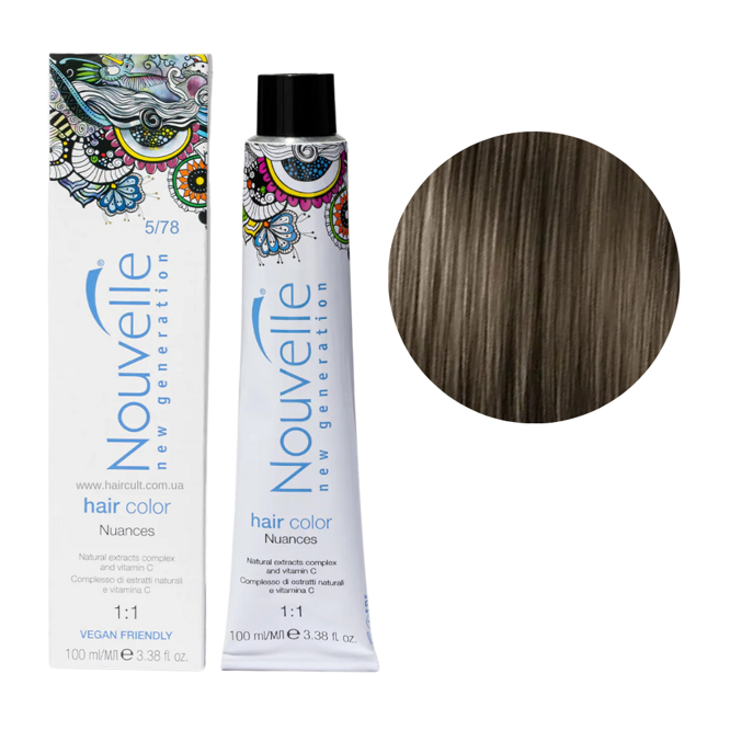 5/78 граніт 100 ml Фарба для волосся перманентна, 100мл Permanent Hair Color Nouvelle