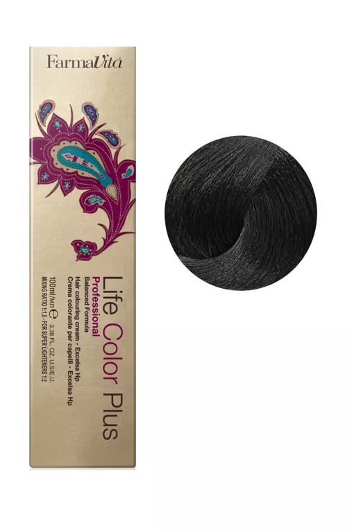 3/0 темно-каштановий Фарба для волосся 100 мл.Life Color Plus FarmaVita