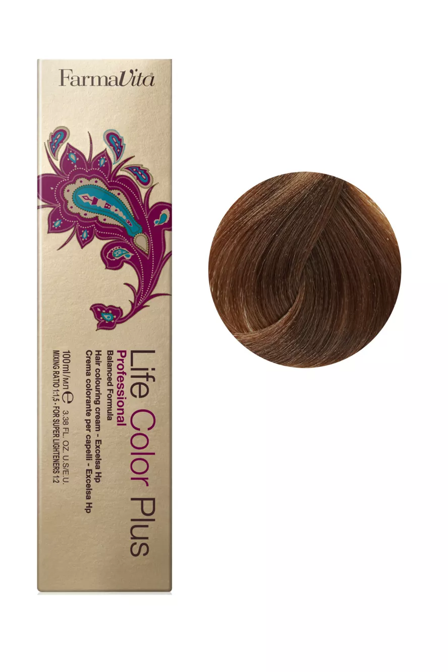 7/07 холодний блондин Фарба для волосся 100 мл.Life Color Plus FarmaVita