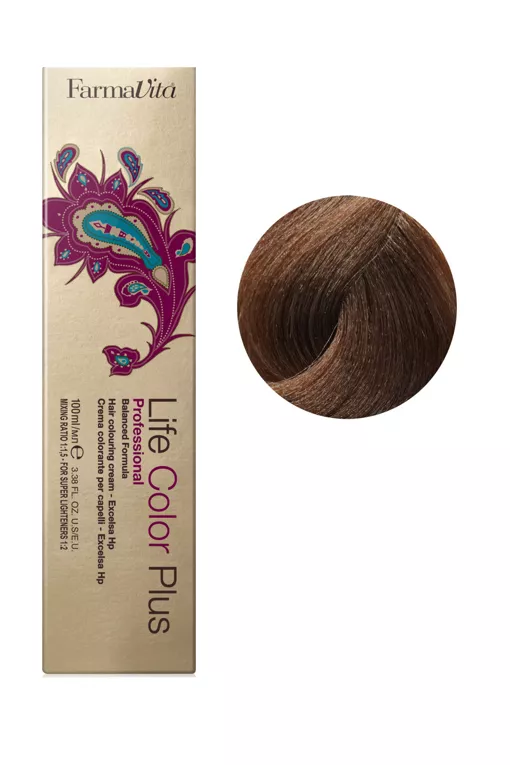 7/32 блондин золотистий ірис Фарба для волосся 100 мл.Life Color Plus FarmaVita