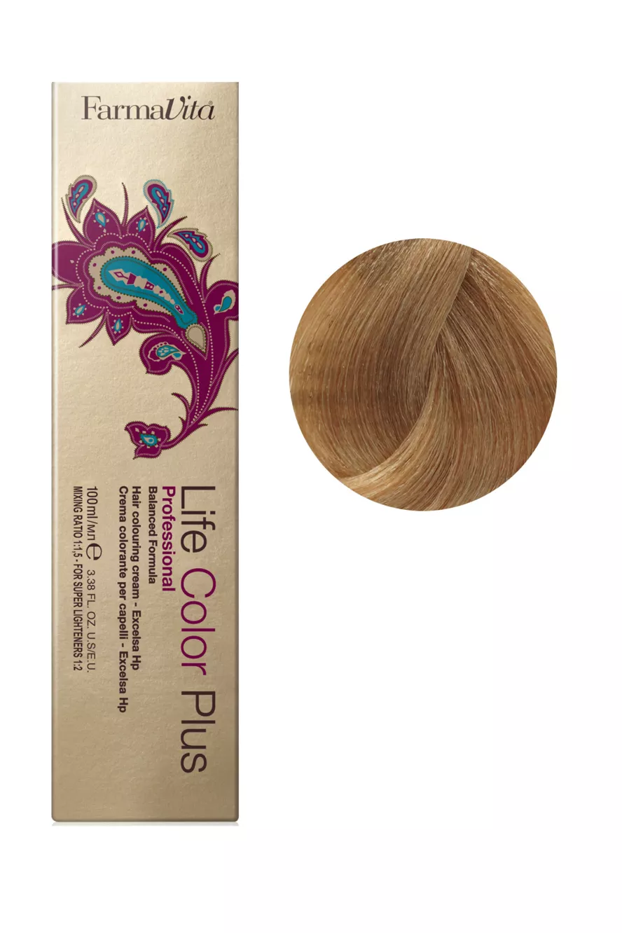 8/34 світлий блондин золотисто-мідний Фарба для волосся 100 мл.Life Color Plus FarmaVita
