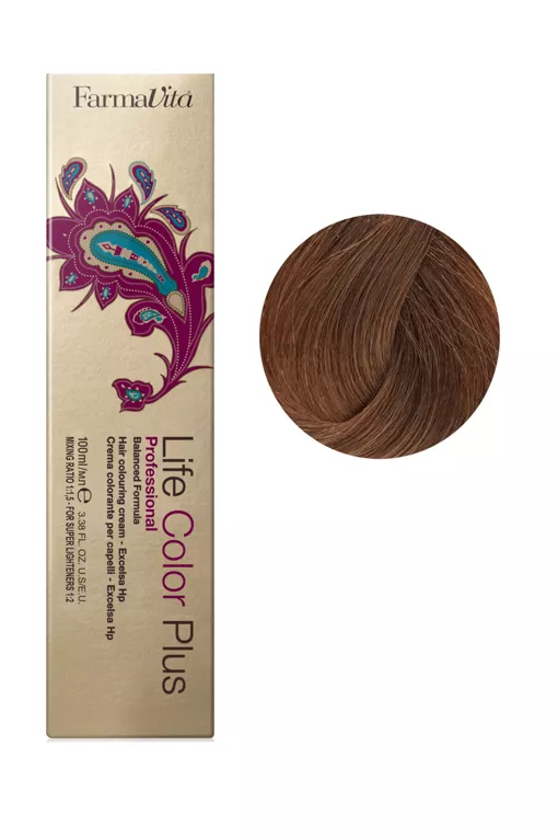 8/34 світлий блондин золотисто-мідний Фарба для волосся 100 мл.Life Color Plus FarmaVita