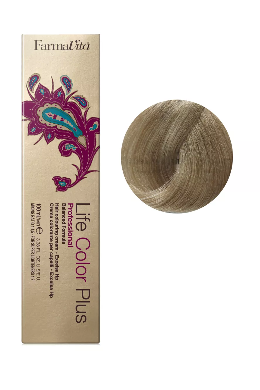 9/1 дуже світлий блондин попелястий100 мл.Life Color Plus FarmaVita