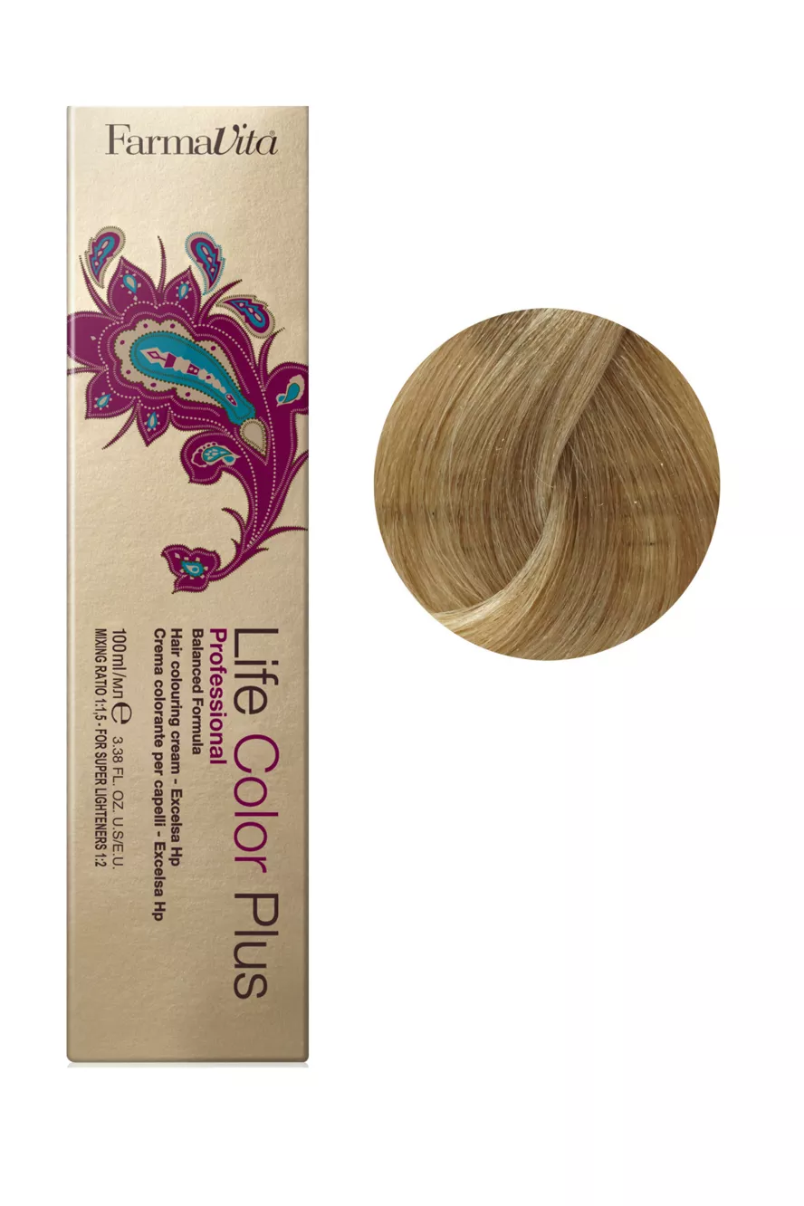 9/3 дуже світлий блондин золотистий Фарба для волосся 100 мл.Life Color Plus FarmaVita