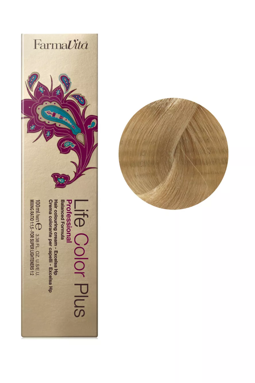 9/33 насичений дуже світлий блондин золотистий Фарба для волосся 100 мл.Life Color Plus FarmaVita
