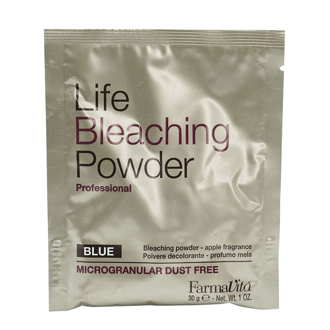 Пудра освітлювальна для волосся Блакитна ароматизована (6 levels),  30 г Life Bleaching Powder FarmaVita