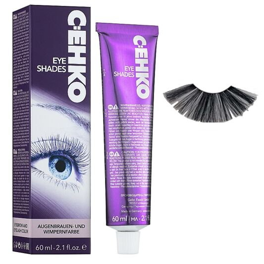 Крем-фарба для брів та вій  60мл Графіт (Graphit) Eye Shades C:EHKO