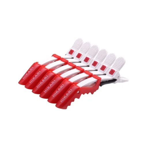 Затискач для волосся &quot;Крокодил HIKARI&quot; карбоновий (1 шт) 8 см PROLine