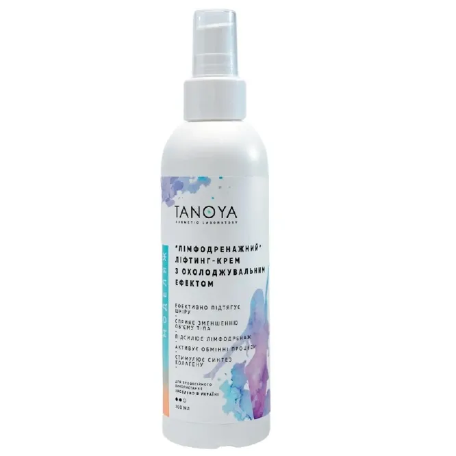 Лімфодренажний ліфтинг-крем з охолоджуючим ефектом, 200 мл TANOYA Моделяж