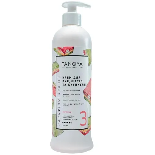 Крем для рук, нігтів та кутикули №3 «Мармелад», 500 мл TANOYA Парафінотерапія 