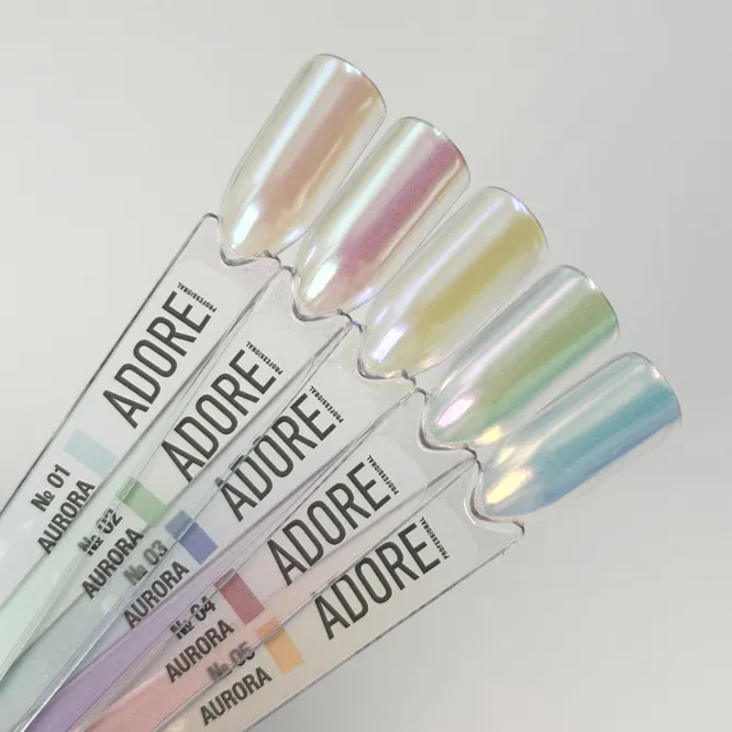 Втирка-хамелеон для нігтів, 0,5г №05 Aurora Powder ADORE