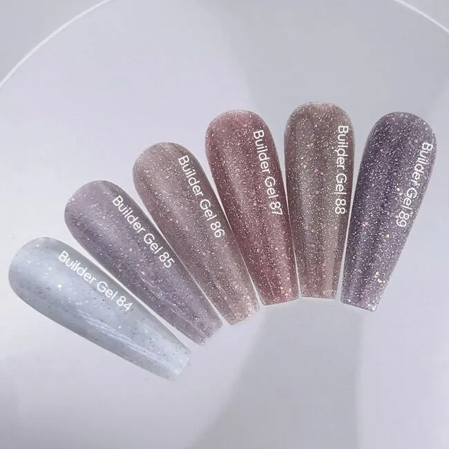 Гель для нарощування нігтів світловідбиваючий, 15 мл №089 Колір: Холодний лавандовий з опаловим блиском Builder Gel NAILSOFTHEDAY